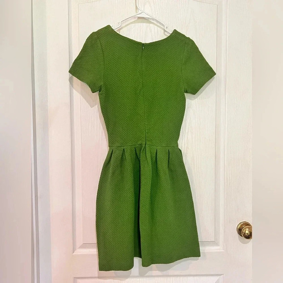 FINAL PRICE Anthropologie GANNI Green Textured Knit Drop Waist - Picture 8 of 9